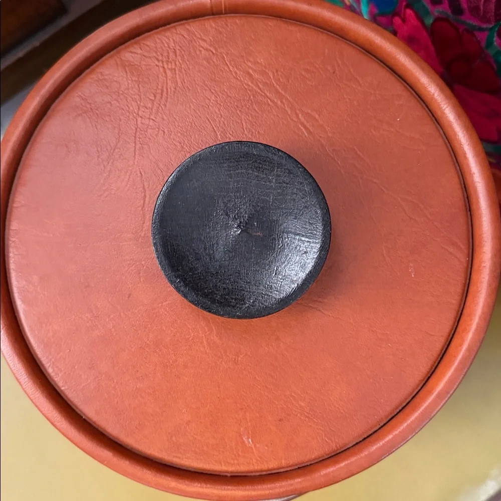 Moldtronics faux leather ice bucket